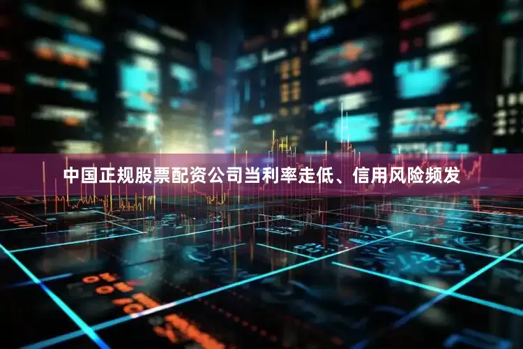 中国正规股票配资公司当利率走低、信用风险频发